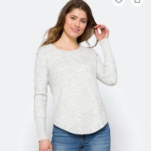 RD Style Ribbed Gray Sweater